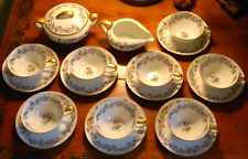 Noritake 19 Pc Tea Set ROSE GARLANDS '5412' 8 Cups & Saucers + Sugar & Creamer for sale  Shipping to South Africa