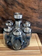 6 glass spice storage jars for sale  Hennessey