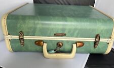 Samsonite Shwayder Bermuda Green Suitcase Vintage 15" With Key for sale  Shipping to South Africa