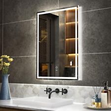 KWW 50 x 70 cm LED Bathroom Mirror, Dimmable Makeup Vanity Mirror IP44 Anti-Fog  for sale  Shipping to South Africa
