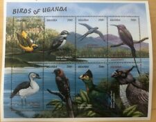 Uganda 1999 - Aves de Uganda - Hoja de 8 estampillas - Scott #1617 - MNH segunda mano  Embacar hacia Argentina