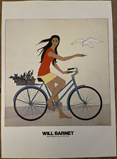Usado, Will Barnet La Bicicleta Azul 1979 Cartel Autorizado Pop Art 40x29cm P54 segunda mano  Embacar hacia Argentina