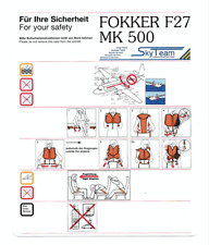 Safety card skyteam d'occasion  Châteauneuf-en-Thymerais