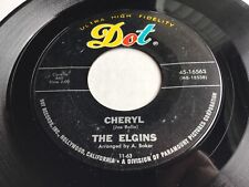 Muy Raro 1963 Soul Doo Wop 45 *The Elgins* ¡Cheryl! ¡Punto 16563! Casi nuevo segunda mano  Embacar hacia Argentina
