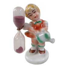 Porcelain Egg Timer Figurine Little Girl With Watering Can Vintage for sale  Shipping to South Africa