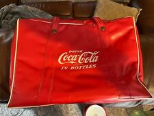 Enfriador de vinilo Coca Cola vintage buena cremallera, usado segunda mano  Embacar hacia Argentina