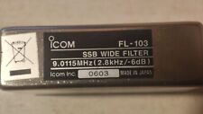 ICOM FL103 FL-103 SSB WIDE FILTER   2.8 KHz /-6dB  IC706MKIIG IC746 IC756 IC R75 usato  Spedire a Italy