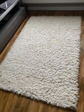 Cream shaggy rug for sale  MANCHESTER