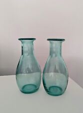 Blue clear vases for sale  UK