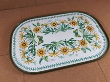 Vintage Melamine Tea Tray Kitsch Retro Flowers African Daisies for sale  Shipping to South Africa