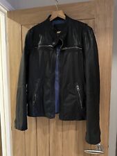 superdry brad leather jacket for sale  AYLESBURY