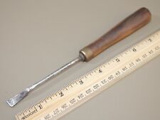 Old carving tools Vintage Bury's & Co.  3/8" Short bent wood carving gouge for sale  Shipping to South Africa