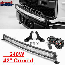 42'' LED Light Bar+Bumper Mount+Wire For Ford F-150 Raptor 2017-2018 2019 2020 for sale  Shipping to South Africa