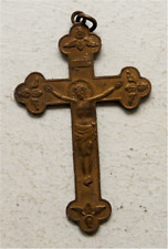 Croix pendentif laiton d'occasion  Arronville