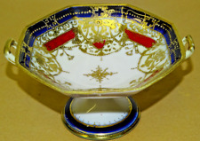 NORITAKE  TAZZA PEDESTAL BOWL RED BLUE GOLD ART DECO  TEA SET DINNER SERVICE for sale  Shipping to South Africa