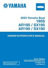 Yamaha OWNER’S/OPERATOR’S MANUAL Book Guide 2023 Yamaha Boat AR190 for sale  Shipping to South Africa