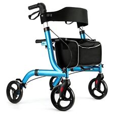 Used, RINKMO Rollator Walker For Senior Lightweight Foldable Aid 8" Wheels 300 lb Seat for sale  Shipping to South Africa