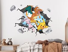 Adesivo parete pikachu usato  Spedire a Italy