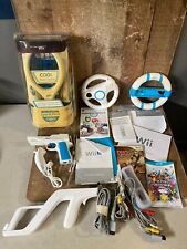 Used, Wii Bundle & Nerf Sports Accessories LOT Mario Kart Game Case Steering Wheels for sale  Shipping to South Africa