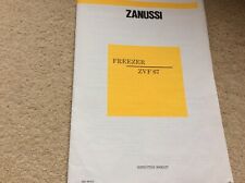 Zanussi operating instructions for sale  CHESTERFIELD