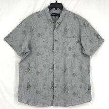 Camisa Molokai Surf Co masculina tamanho XL com botões cinza polvo estampa de lula curta sl comprar usado  Enviando para Brazil