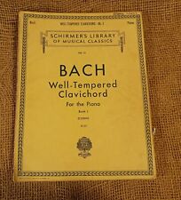 Schirmer library bach for sale  Columbia