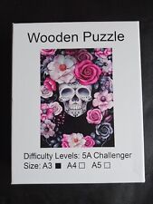 Wooden skull floral for sale  OLDHAM