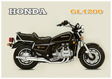 HONDA Poster GL1200 Naked Gold Wing 1984 Suitable 2 Frame, used for sale  Shipping to South Africa