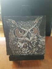 horned owl painting for sale  Bloomingdale