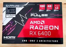 SAPPHIRE PULSE AMD Radeon RX 6400 GPU: 4GB GDDR6, Low Profile, HDMI, DisplayPort, used for sale  Shipping to South Africa