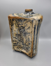 A Vintage Zsolnay of Pecs Studio Pottery Footed Slab Chimney Vase. for sale  Shipping to South Africa
