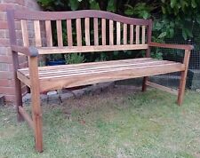 Teak garden bench for sale  HORSHAM