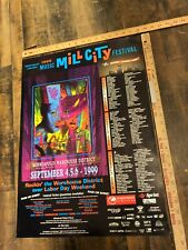 PÓSTER DE COLECCIÓN 1999 Music Mill City Festival Minneapolis Warehouse District segunda mano  Embacar hacia Argentina
