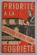 Antique brochure sobriety d'occasion  Expédié en Belgium