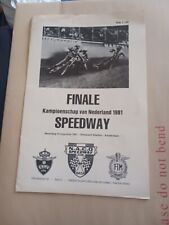 Netherlands 1981 speedway for sale  SOUTHEND-ON-SEA