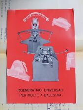 Brochure macchine rigeneratric usato  Brescia