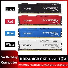 DIMM de memoria RAM de escritorio Kingston HyperX FURY DDR4 4 GB 8 GB 16GB 3200 2400 2666 segunda mano  Embacar hacia Mexico