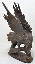 Antique Wooden Eagle Bird Figurine Original Old Very Fine Hand Carved for sale  Shipping to South Africa