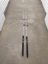 2 Shakespeare Tiger Spinning Rods 7’ Fresh/Saltwater Catfish/Trolling Med BLACK for sale  Shipping to South Africa