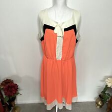 Vestido jeans color block laranja 24/7 comprar usado  Enviando para Brazil