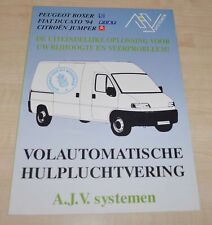 A.J.V. System Citroen Jumper FIAT Ducato Peugeot Boxer Van Brochure Broszura Broszura, używany na sprzedaż  PL