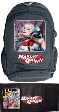 Conjunto HARLEY QUINN Mochila Poli Grande Resistente + Carteira Tripla Bolso Moeda #2 comprar usado  Enviando para Brazil