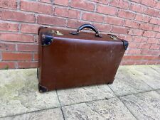 Vintage suitcase leather for sale  ALCESTER