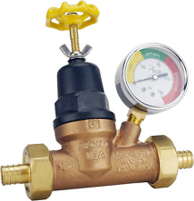 Used, Apollo PEX 3/4 in. Bronze Double Union PEX-B Water Pressure Regulator with Gauge for sale  Shipping to South Africa