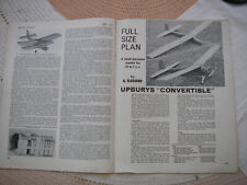 Maqueta avión planos de convertible con cargador original mayo 1965, usado segunda mano  Embacar hacia Argentina