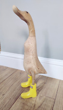 Wooden duck yellow for sale  LINCOLN