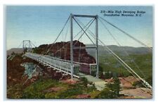 Postal puente oscilante de milla de altura, lino Grandfather Mountain Carolina del Norte X9, usado segunda mano  Embacar hacia Argentina