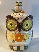 Vintage Otagiri Double Owl cookie jar with Winking Owl On Lid for sale  Cromwell