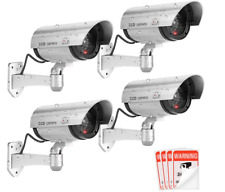 PACK de 4 cámaras ficticias falsas de seguridad LED ROJO CCTV CCD para el hogar al aire libre vigilancia segunda mano  Embacar hacia Argentina