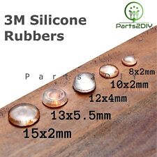 3M Silicone Rubber Circle Feet Bumpon Transparent Self Adhesive Flat and Domed for sale  Shipping to South Africa